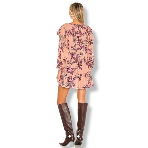 Free People Sunbaked floral Swing Dress in pink Small - Picture 2 of 10